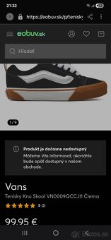 Tenisky botasky  Vans Knu Skool VN0009QCCJI1 Čierna - 2