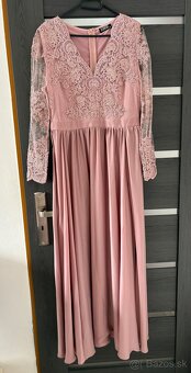Ružovozlaté spoločenské šaty 44/XL a 42/L - 2