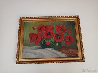 Maľované obrazy, obrau, drevený rám - 2