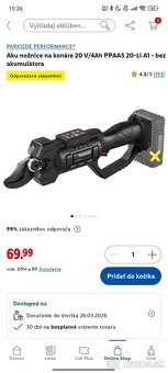 PARKSIDE PERFORMANCE nožnice na konáre - 2