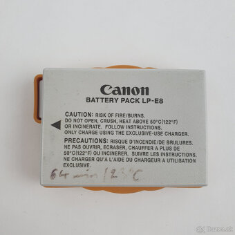 Predám akumulátor Canon LP-E8, 2x nabíjačka, 8x neorig.aku - 2