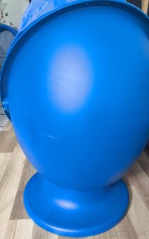 Detske otocne kreslo vajicko modre ikea - 2