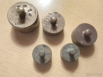 Starožitná váha Aero 5 so závažiami, závažie 1kg a 0,5kg - 2