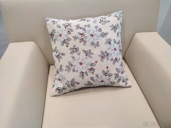 Biela vianočná ruža štóla s dečkou a obliečkou - 2