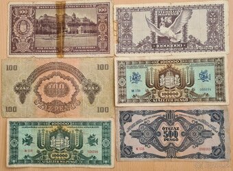 Staré Maďarské bankovky - 2
