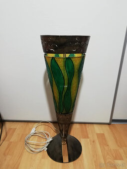 Zelená etno lampa na zem - 2