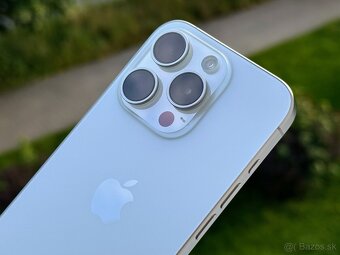 Apple iPhone 15 Pro 128GB White, výborný stav, komplet, 88% - 2