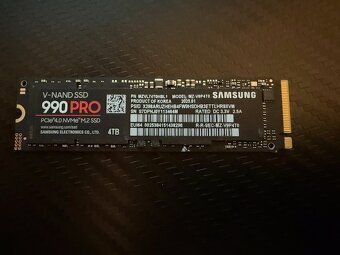 Samsung 990 PRO 4TB zápis okolo - pozri foto. - 2