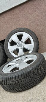 ALU Audi 5x112 a zimné Semperit 205/50 R17 - 2