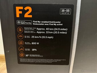 kolobezka Ninebot KickScooter F2 (F2 E) Segway - 2