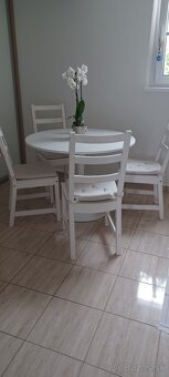 Predám 4 ks stoličky biele IKEA, vo veľmi dobrom stave, nepo - 2