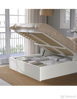 Predam postel MALM 140x200 cm biela s IKEA - 2