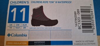 Predam zimne snehule Columbia velkost 28 vnútro 16cm - 2