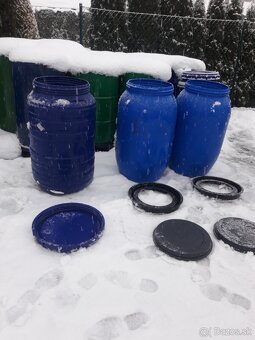 Predam sudy plastove 220L - 2