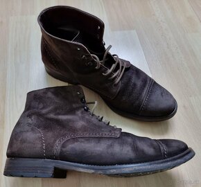 Trištvrťové celokožené (pravá koža) topánky,výroba Taliansko - 2