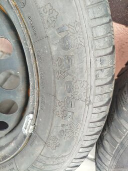 Predám plechové disky golf 4 5x100 r15 - 2