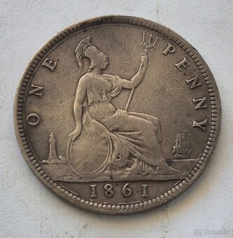 One Penny 1861, Kráľovná Viktória - 2