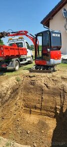 Minibager, Traktorbager, Výkopové práce, kontainer, hnoj
- 2