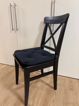 6ks stoličiek IKEA INGOLF čierne - 2