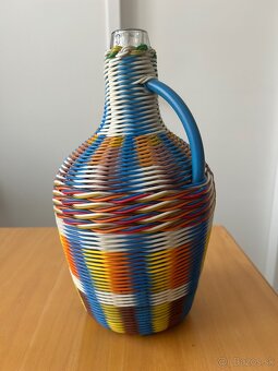 Retro Demižón - ručne pletené - 2