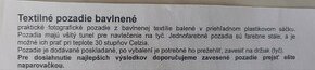 Textilné pozadie bavlnené biele a čierne - 2