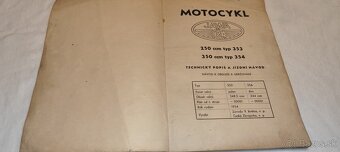 Motocykl Jawa 250 ccm 350 ccm návod na obsluhu a udržování - 2