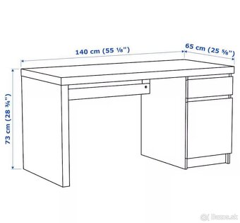 2x písacie stoly IKEA MALM - 2