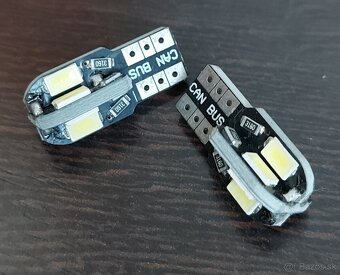 LED žiarovky W5W T10 studená biela - 2