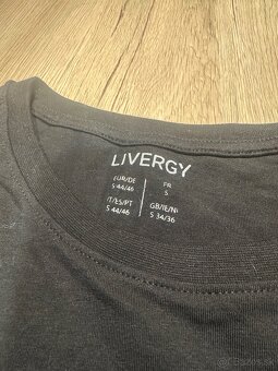 Jednoduché čierne tričko - Livergy - 2