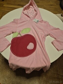 Dievčenský detský župán s kapucňou - 2