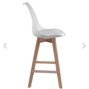 2 x barová stolička biela - 2