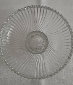 Misa na ovocie, retro brúsený košík,  svietnik, solnička - 2