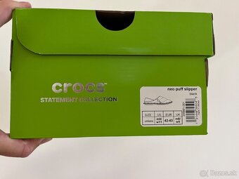 🥶➡️🔥 Nové Zateplené Papuče CROCS Neo Puff Slipper (42 – 43 - 2