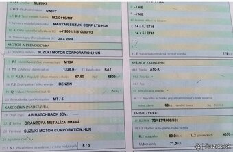 Suzuki SWIFT 1.3 2006 predám DVERE, MOTOR M13A, RIADENIE a i - 2