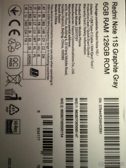 Predám Xiaomi Redmi Note 11S - 2