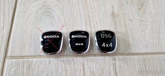 Plaketka DSG 4X4 do radiacej páky - 2