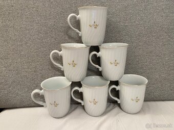 Hrnčeky Royal Dux - biele kvety - 2