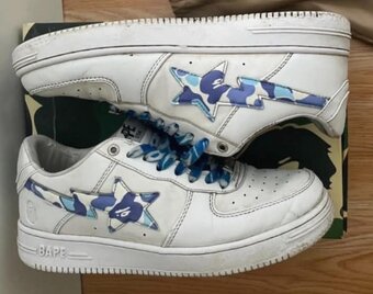 Tenisky Bape Bape sta Blue Camo - 2