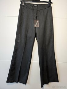 Dámské šedé společenské kalhoty-NOVÉ - 2