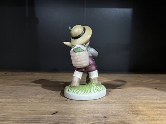 Retro keramická soška chlapec s dáždnikom - 2