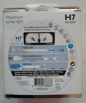 Ziarovky H7 Philips WhiteVision s Xenonovym efektom - 2
