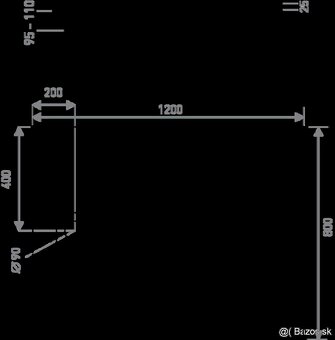 Sprchová vanička 120x80 dizajnová NOVÁ 2. trieda - 2