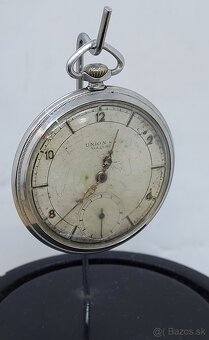 Predám funkčné vreckové hodinky UNION S.A. Soleure Artdeco - 2