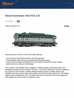 ZLAVA - H0 Lokomotiva ROCO digital ZVUK - 2