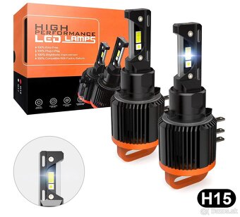 LED H15 CANBUS Denné DRL High Performance 6500k 2Ks - 2