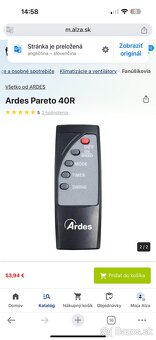 Ventilátor diaľkové ovládanie nový - 2