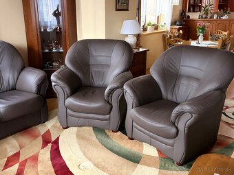 Kožená sedacia súprava - 2