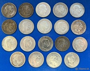 Rakúsko - Uhorské strieborné mince + Rakúsko - 2