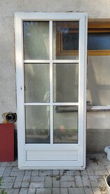Použité plastové balkonové dvere 100x220 - 2