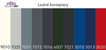 Lodný námorný kontajner 20DC DoubleDoor one way RAL 5010 - 2